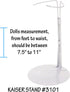Kaiser Doll Stand 3101 - White Stand for 15" to 20" Chubby-Waisted Dolls