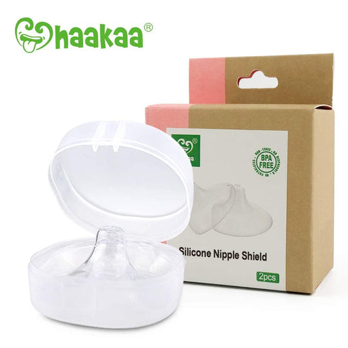 Haakaa Silicone Nipple Shields, 2 Pack