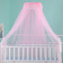 haozaikeji Baby Crib Mosquito Net Breathable Crib Canopy Netting Baby Bed Cot Mosquito Net Hanging Dome Canopy (Without