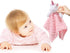CREVENT Cozy Plush Baby Security Blanket Loveys for Baby Girls, Minky Dot Front + Sherpa Backing (Pink Unicorn)