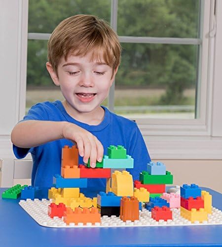 Strictly Briks Classic Big Briks Baseplate - 15" x 10.5" Large Building Brick Baseplate for Ages 36 Months and Up