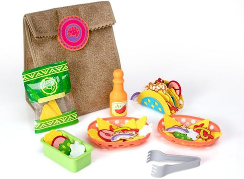 Set Playset 3+ Fat Brain Toys Pretendables Nacho - Pretend with Storage, Ages