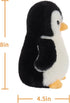 Apricot Lamb Antarctic Toys, Black Penguin Stuffed Animal, Soft Cuddly 8 Inches for Child