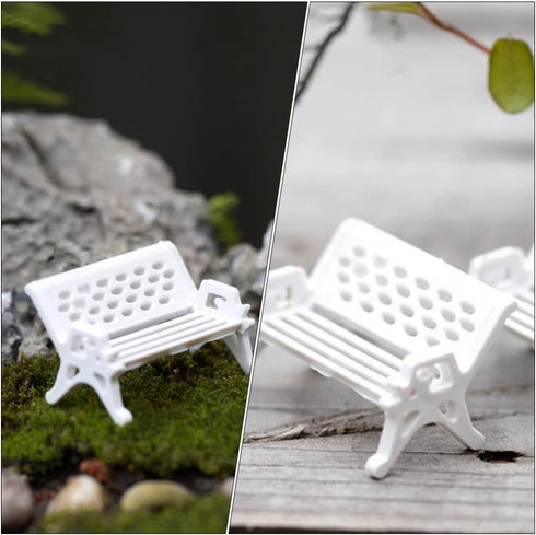 NUOBESTY 15Pcs Mini House Bench Model Doll Furniture Decor for Home