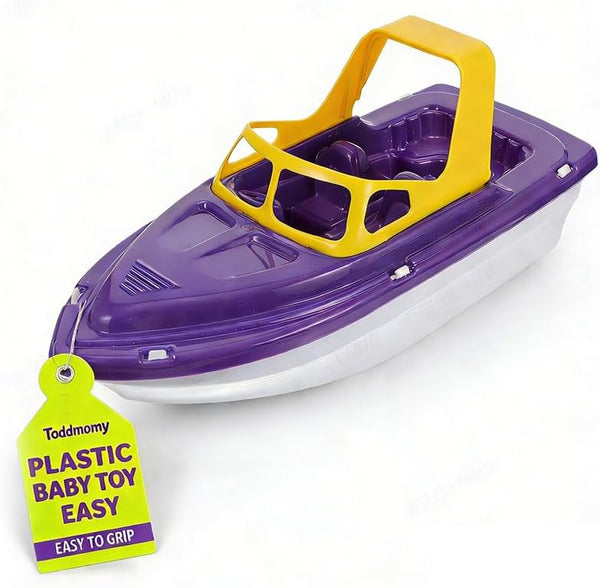 Floating Toy Boat for Bathtub & Pool - 11" Plastic Toddler Tub