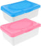 ARTIBETTER Reusable Wet Tissue Box 2-Pack Moisturizing Wipes Organizer Container for Home