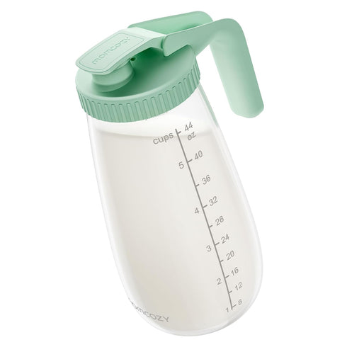 Momcozy Glass Breast Milk Pitcher, Formula Breastmilk Storage Container, Heat & Cold