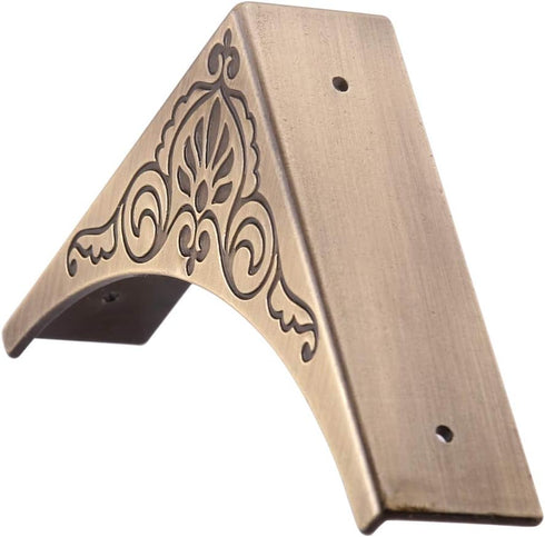 Metal Corner Protector, 4 Pcs Antique Edge Safety Guard for Cabinet Furniture, Bronze Table Corner Protectors