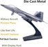 22 Ailejia Diecast F Fighting Falcon Airplane Model Military Plane Pull Back with Lights and Sounds Fighter Jet Toys