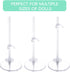 XJMWXHFC 10pc 11-13 Inch Adjustable Doll Display Holders, Clear Plastic Action Figure Stands, Transparent Support