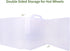 KISLANE Double Sided Toy Car Storage Case for 48 Toy Cars, Matchbox Cars, Mini Toys, Portable Transparent Storage