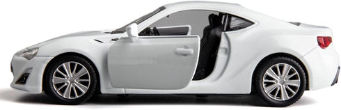 1:36 Diecasting Alloy Car Model - Toyota 86 Toy Car, Pull Back Vehicles for Toddlers Kids Gift (White)