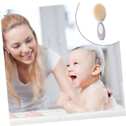 Set HEMOTON Infant Care Wool Shampoo Brush Brush and Comb Newborn Hair Care Products