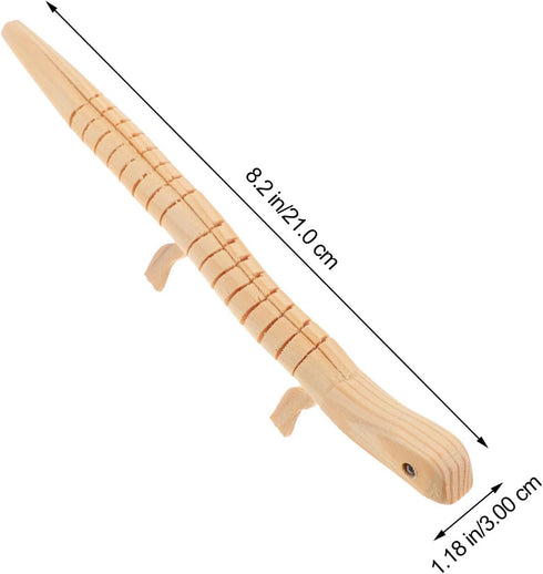 TOYANDONA 25 Pcs Wooden Wiggly Toy, Wood Lizard Toy, DIY Lizard Toy, Realistic Wood Crafts for Kids