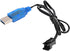 YMgopong 3pcs 3.7V SM-2P 3.7V USB Charger Cable with Connector for RC Cars, Trucks, Boats, and Stunt Vehicles