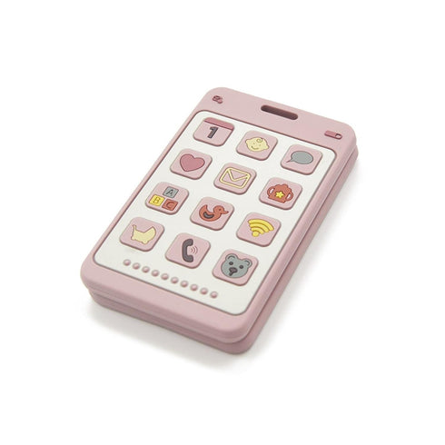 Soft Silicone Phone Shape Teether Boys Girls Baby Molar Teether Chew Toys,