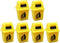 Toyvian 6Pcs Mini Trash Can Toy, Dollhouse Trash Can Educational Garbage Pail Model Toy