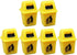 Toyvian 6Pcs Mini Trash Can Toy, Dollhouse Trash Can Educational Garbage Pail Model Toy