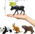 BOLZRA Playset 21Pcs Safari Animals Figures Toys, Realistic Wild Zoo Animal Figurines, Plastic African Jungle Animals
