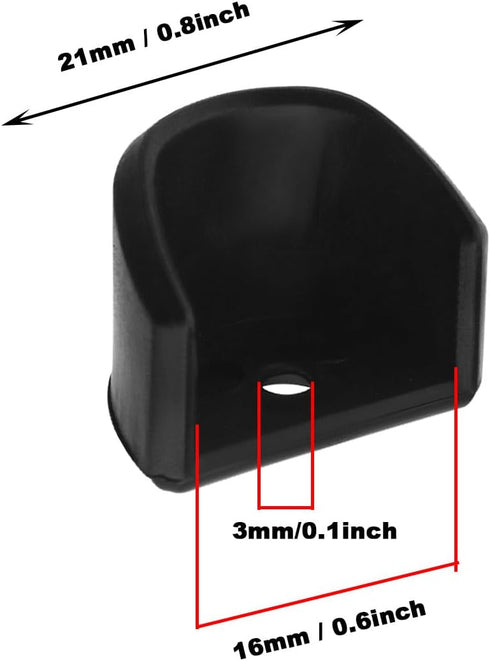Create idea 4Pcs RC Shock Absorption Cover - Plastic Damping Cover for 1/8 1/10 Remote Control Car Accessories Black