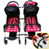 Twin Stroller Connector Side by Side, Universal Stable Baby Stroller Pushchair Connectors Detachable Adjustable Two