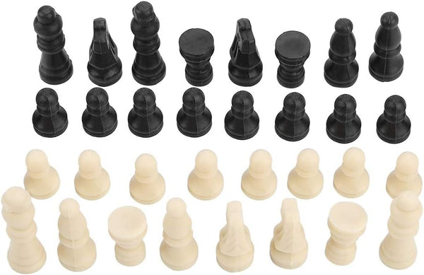 32pcs International Chess Set, Solid Chess Pieces Entertainment Tool, Checkers Game Board