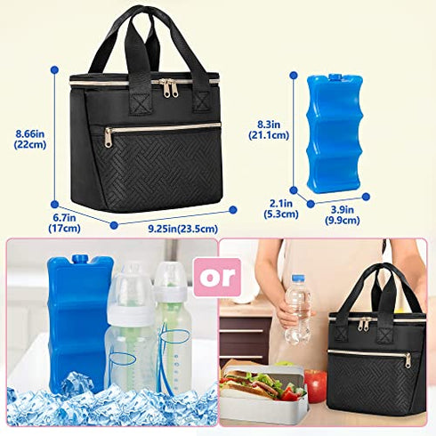 Pack 6 9 Fasrom Wearable Breast Pump Case Bundle with Breast Milk Cooler Travel with Ice Fits Tall Baby Bottle Up