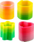 (Pack 250) Bedwina Rainbow Spring Toy Assortment - of Mini Plastic Coil Spring Toy - Bright Colors and Shapes, Goody
