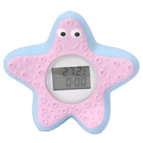 Hamwesh 3 Baby Bath Thermometer, LCD Display Auto On Off Bath Thermometer, Water with Silent Alarm Clock Timing Color