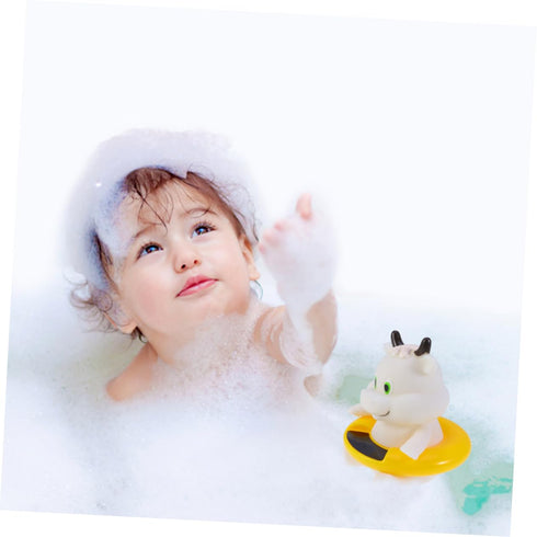 ibasenice Floating Bath Thermometer Cartoon Animal Tub for Safe Water Temperature Monitoring and Bathtub Calf Shape Fun