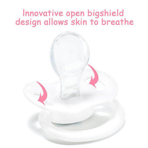 Set 3-Pack LittleForBig Bigshield Generation-II Adult Sized Printed Pacifiers My Little Baby Pattern