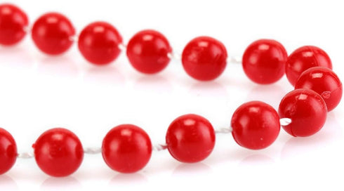 BinaryABC Neon Beads Beaded Necklace for 70s 80s Halloween Party Dress Accessories 6pcs (6 colors)