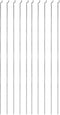 uxcell 1.2mm x 260mm Steel Z Pull/Push Rods for RC Airplane Boat Replacement (Pack of 10)