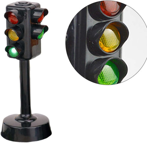 Kisangel 2pcs Traffic Signals Lamp Toy - Traffic Lights with Sound Light for Early Education Kids