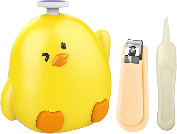 GEREFET Baby Nail File Electric, Gentle Rechargeable Baby Nail Clippers Grooming Kit Manicure