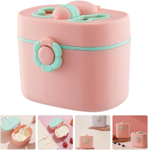 Portable Milk Powder Organizer for Travel - Happy Organic Formula Container