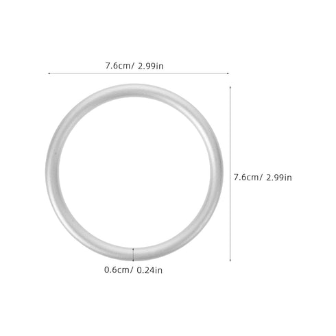 ZUNOXAZ 2pcs Aluminum Rings for DIY Your Baby Sling Carrier, Carrier Rings for Sling Wrap, Newborn Baby Front Holder