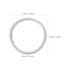 ZUNOXAZ 2pcs Aluminum Rings for DIY Your Baby Sling Carrier, Carrier Rings for Sling Wrap, Newborn Baby Front Holder