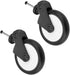 Stroller Rubber Wheels Accessory D: 13cm, Front / Rear for Yoya/ Wheel Stroller with Tools (A pair of front wheels)
