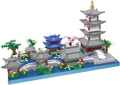 Kadablk Landscape,950 Architecture Chinese Style of Suzhou Garden,Hangzhou's West Lake,Build Iconic Asian PCS mini
