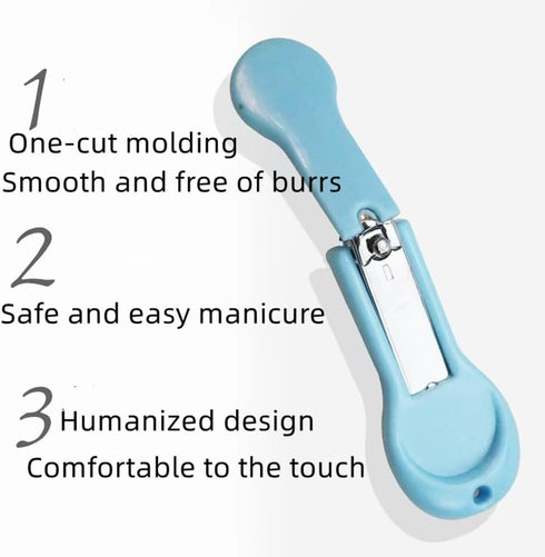 XUJINCN Clippers2 Pack Trimming Baby Nail Nail Clippersfor Baby's Fingers or ToesBlue and Pink Toddler Nail ClipperBe