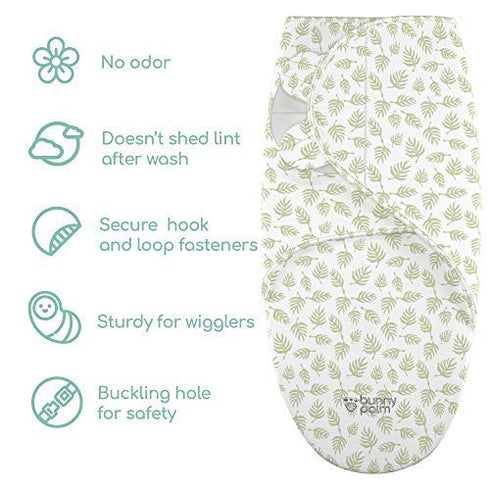 Set 3 Pack Swaddle Blanket for Baby, Newborn Boy or Girl Adjustable Sleepsack, Unisex, Organic Cotton Swaddle Wrap Bags