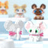 Sets, 9 Mini Cat Building Block Style Cute Cat Building Blocks Miniature Cat Figurine Toys for Kids Birthday Party