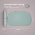 Cuddle Campus Silicone Placemat with Raised Edges for Kids, Non-Slip Table Setting for Dining, Comes with String for