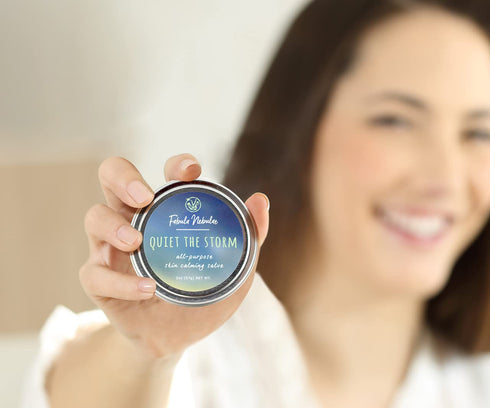 Fabula Nebulae 2oz Quiet the Storm Organic Calming Salve and Calendula Ointment, Eczema Cream for Adults and Kids