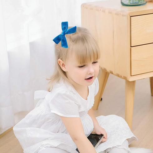 inSowni 15 Pack Velvet Bow Alligator Hair Clips - Barrettes Accessories for Baby Girls, Toddlers, Teens, Kids