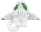 PEACH CAT 16" Cute White Bat Bunny Plush Pillow - Kawaii Rabbit Stuffed Animal for Kids