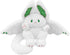 PEACH CAT Cute Bat Bunny Plush Pillow, Kawaii Rabbit Stuffed Animal for Kids, White 9"