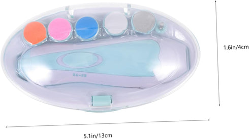 Trimmer Set BESTonZON Boy Girl Electric Nail Gentle Nail Polisher for Boy Girl Multi-Head Design for Safe Manicure