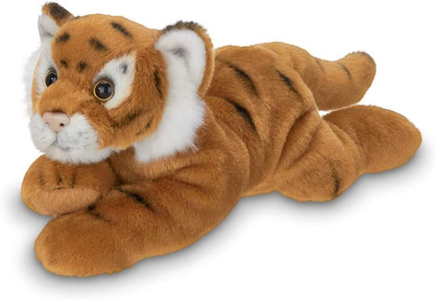 Bearington Lil' Saber Small Plush Stuffed Animal Tiger, 9 Inches